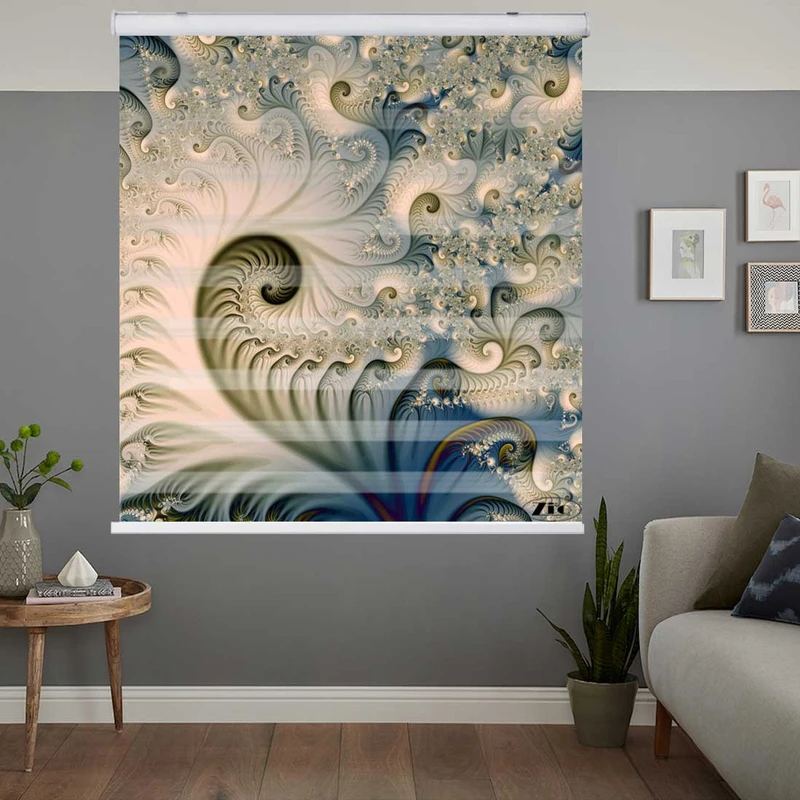 پرده زبرا زیو کد 3D1363 سایز 150x200 سانتی متر