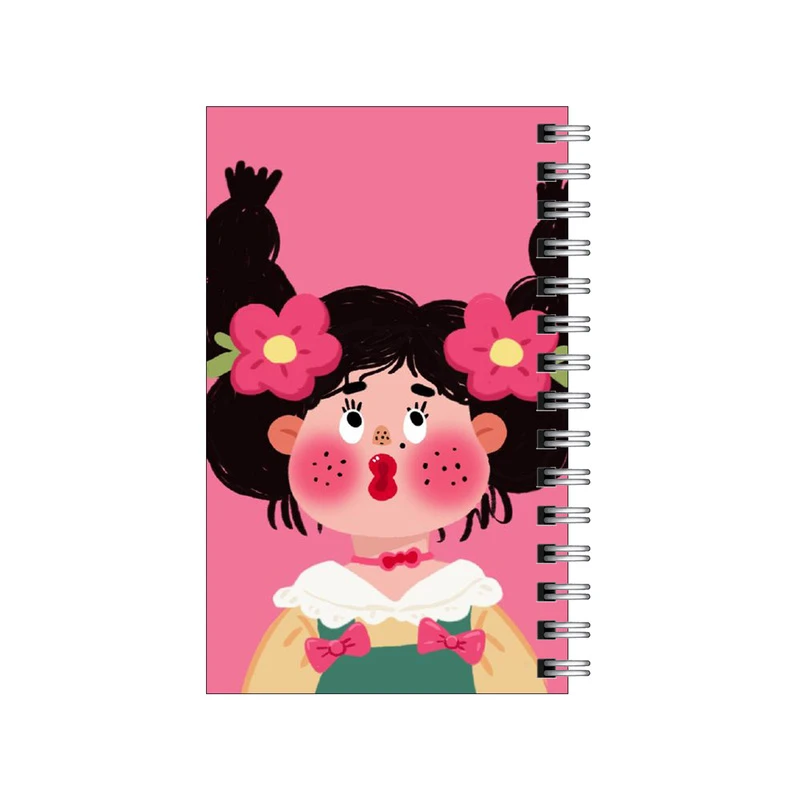 دفترچه یادداشت مدل to do list طرح دختر لب غنچه ای کد 0227770