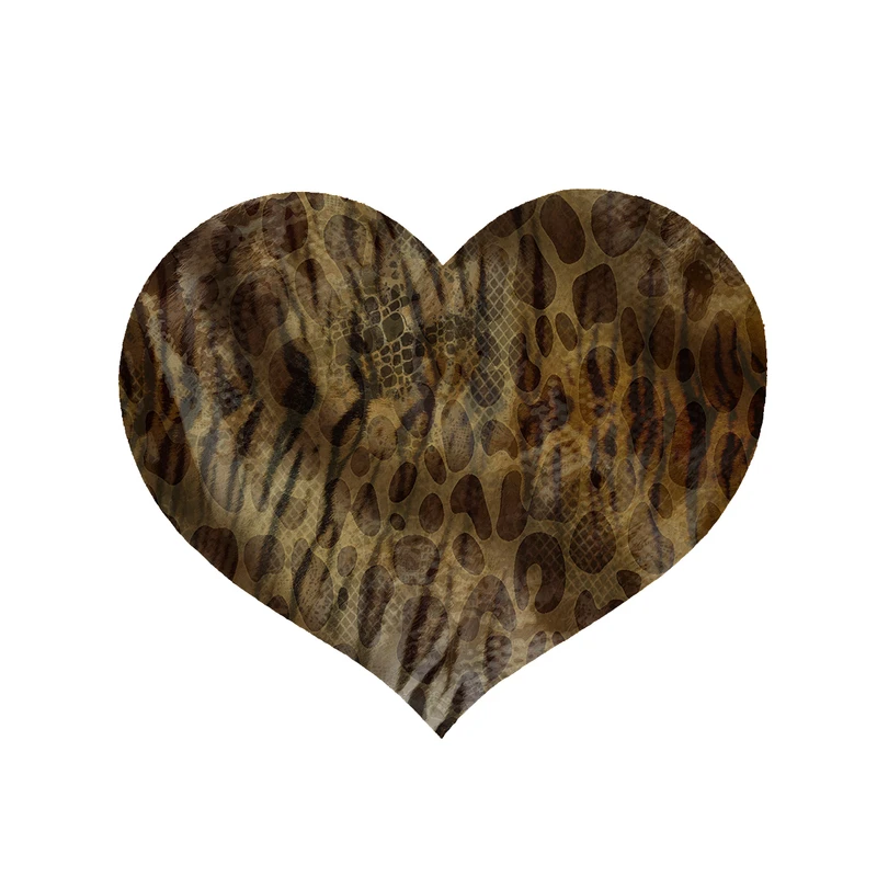 پادری مدل قلب طرح پوست ماری کد 5309 سایز 90x90 سانتی متر 