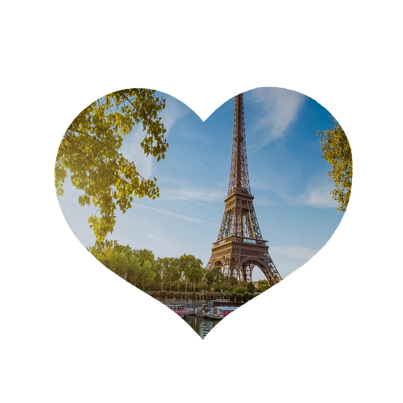 پادری مدل قلب طرح ایفل کد 5671 سایز 90x90 سانتی متر 