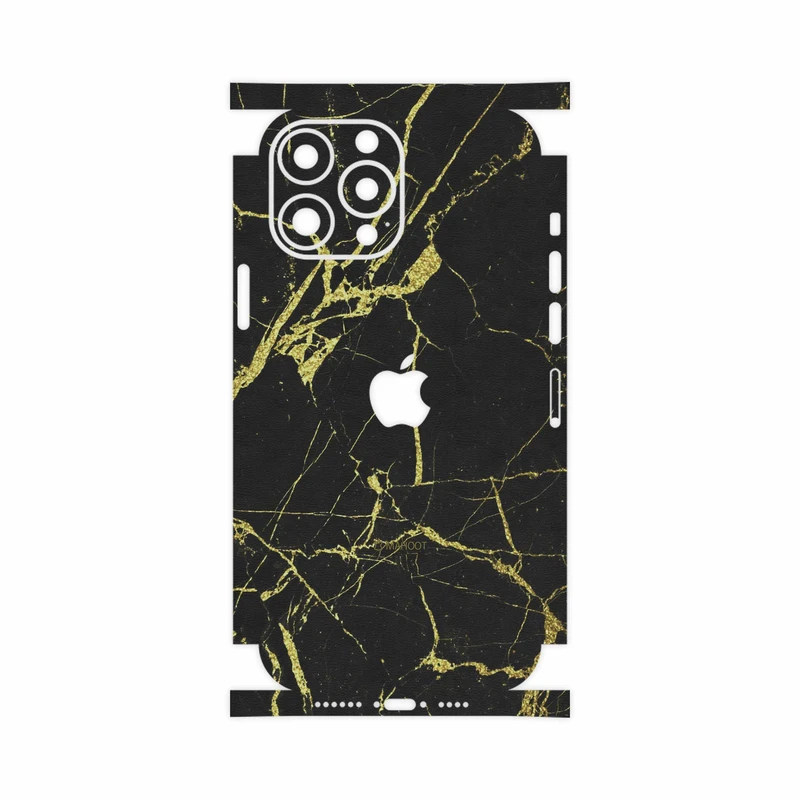 برچسب پوششی ماهوت مدل Graphite-Gold-Marble-FullSkin مناسب برای گوشی موبایل اپل iPhone 13 Pro Max