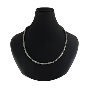 گردنبند نقره مردانه ملک زیور مدل کرال اشرافی کد 1501.60