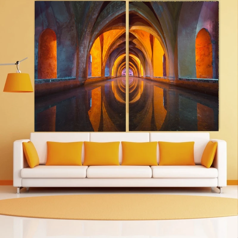 تابلو بوم طرح معماری بی نظیر کد PB1218 مجموعه دو عددی