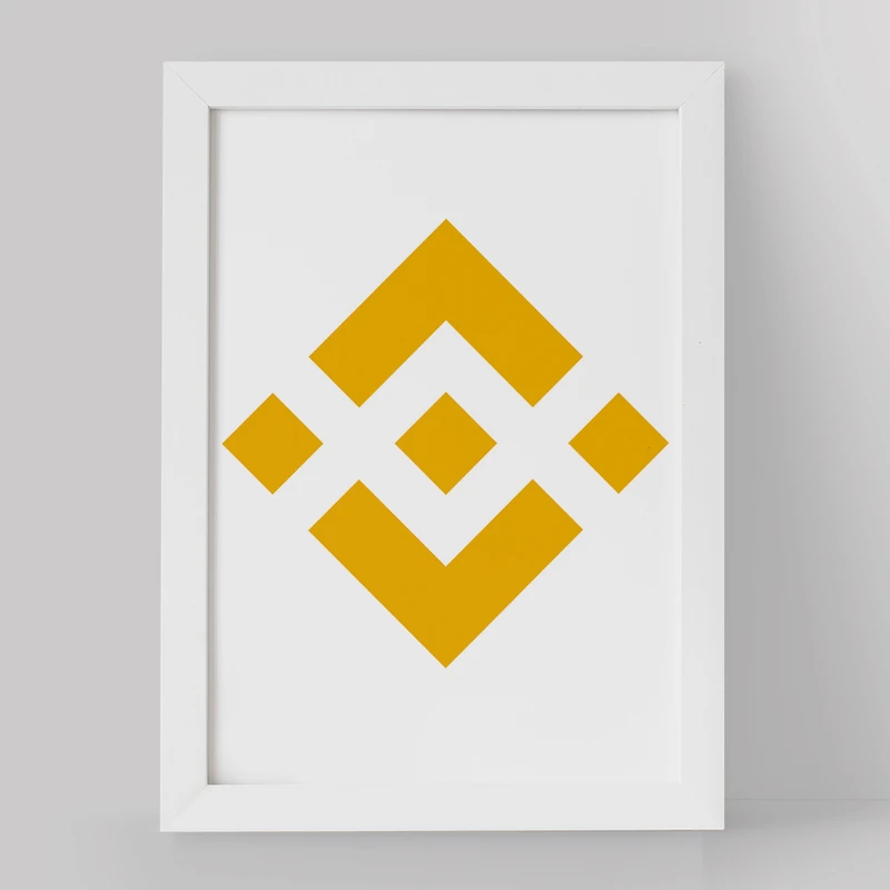 تابلو خندالو مدل ارز دیجیتال بایننس کوین کد 4054