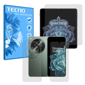 Tecno Resistant model transparent screen protector suitable for OnePlus Open mobile phone along with back protector