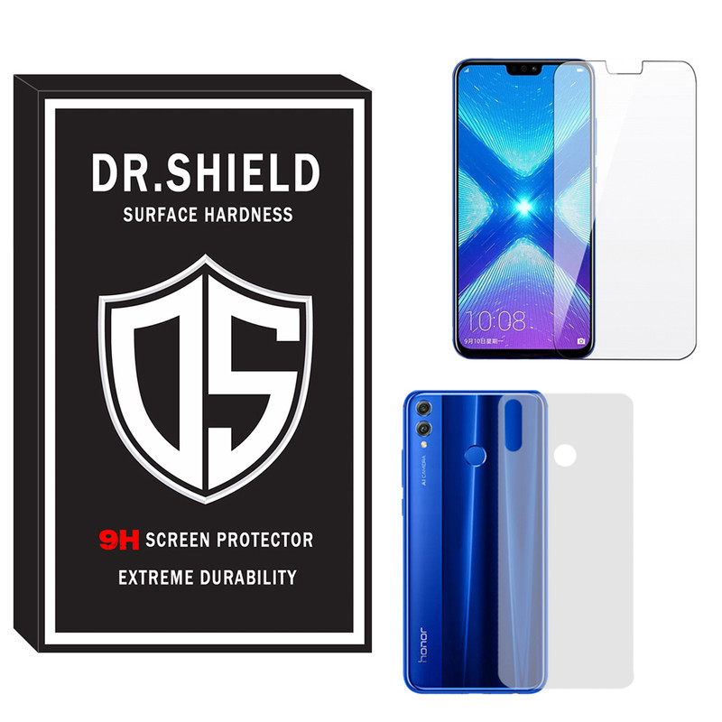 محافظ صفحه نمایش دکتر شیلد مدل TSPDR-06 مناسب برای گوشی موبایل آنر 8x به همراه محافظ پشت گوشی