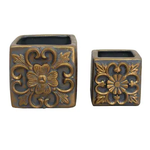 گلدان مدل CUBE مجموعه 2 عددی