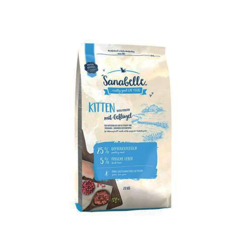 غذای خشک گربه سانابل مدل Kitten Poultry کد 760 وزن 10 کیلوگرم