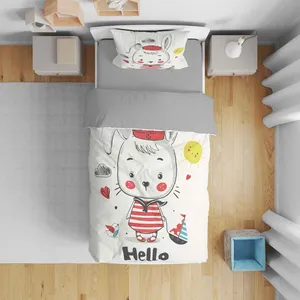 سرویس روتختی نوپه هوم مدل خرگوش T5850 یک نفره 5 تکه