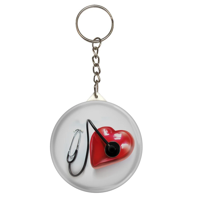 جاکلیدی طرح قلب و گوشی پزشک مدل S9543