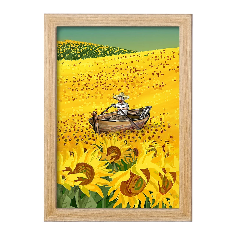 تابلو خندالو مدل ونسان ونگوگ کد F8804