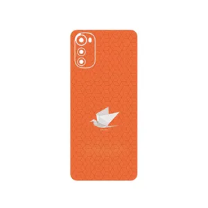 MAHOOT Minimalist origami bird Cover Sticker for Motorola Moto E32s