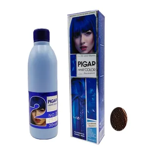 رنگ مو پیگار شماره  Te4(5.735)حجم 100میلی لیتر رنگ چای دارچینی به همراه اکسیدان نه درصدی حجم 150میلی لیتر