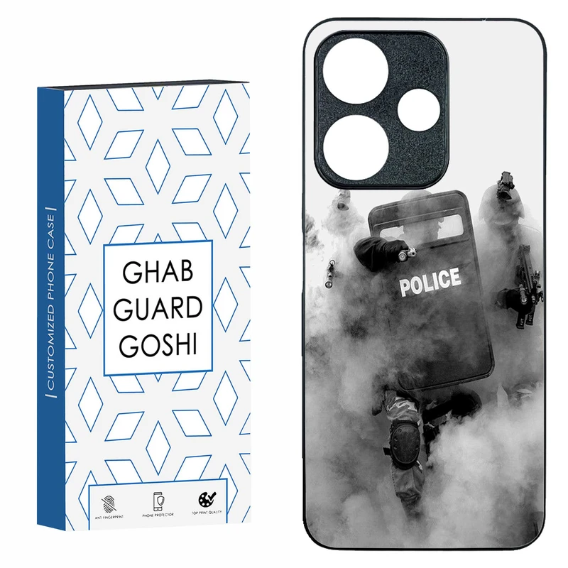 کاور قاب گارد گوشی طرح police کد TPU-136 مناسب برای گوشی موبایل شیائومی  REDMI 13  