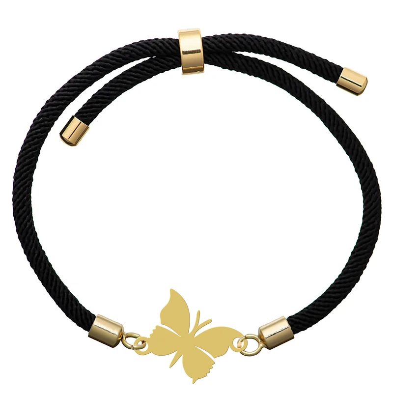 دستبند بندی زنانه هایکا مدل پروانه کد d.ha467