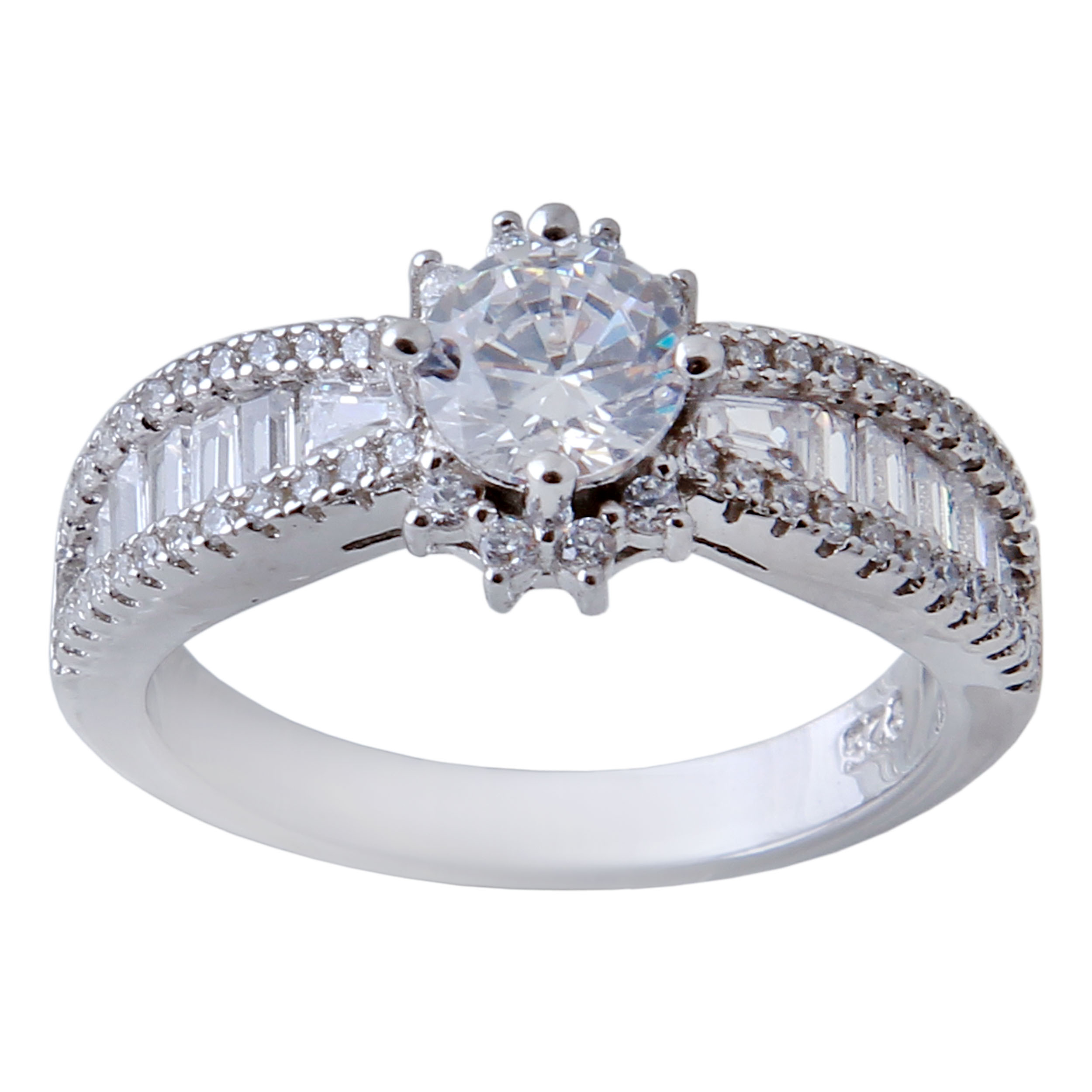      انگشتر نقره زنانه بازرگانی میلادی کد AWR-409