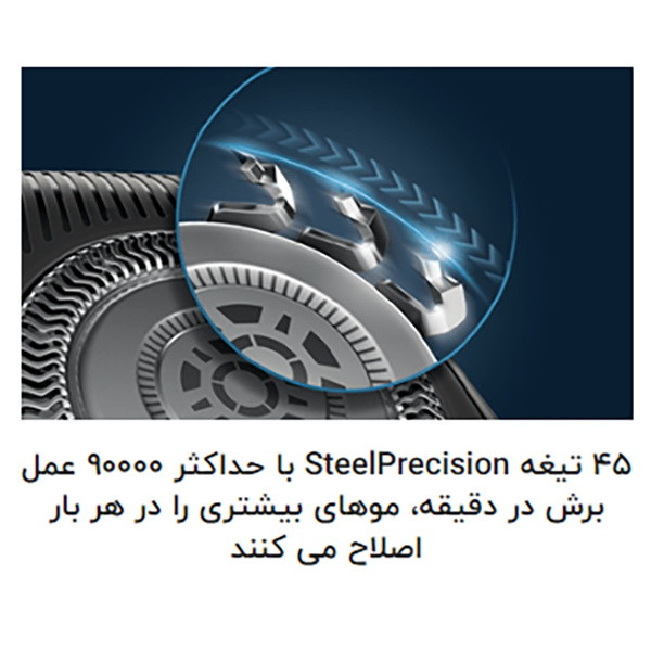 ماشین اصلاح موی صورت و بدن فیلیپس مدل S9985plus به همراه خط زن ماشین اصلاح موی صورت و بدن فیلیپس مدل S9985plus به همراه خط زن