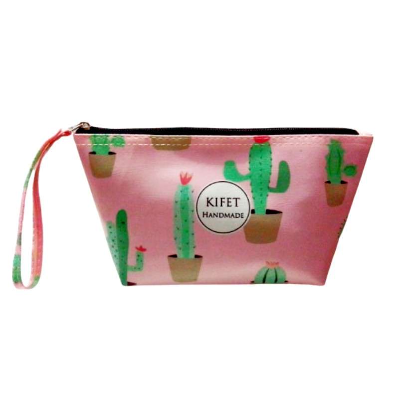 کیف لوازم آرایش زنانه مدل سوئیت طرح کاکتوس