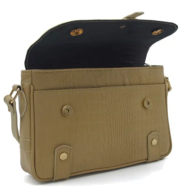 کیف دوشی زنانه مدل چرم طبیعی کد FTH134