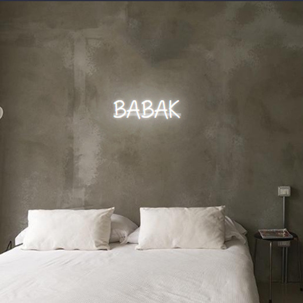 چراغ نئونی دیواری طرح بابک مدل 001