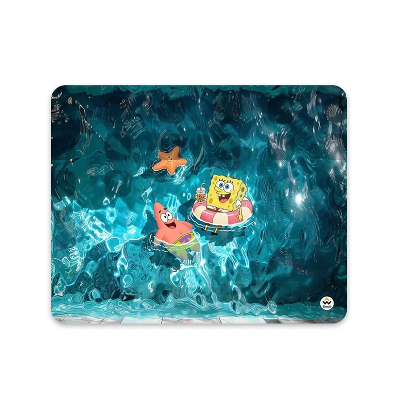 ماوس پد شادیت مدل باب اسفنجی و پاتریک کد767 سایز 24*19 سانتی متر