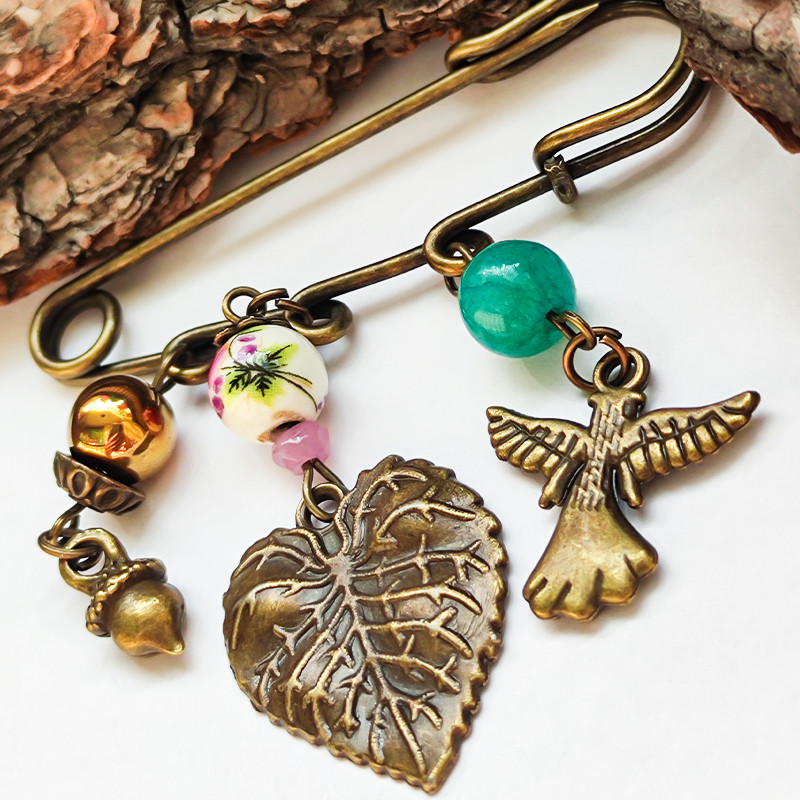 سنجاق سینه زنانه مدل فرشته