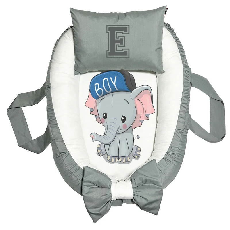 تشک غلت گیر نوزاد پاد آفرین مدل فیل طرح حرف E