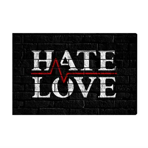 تابلو شاسی عرش مدل فانتزی نوشته عشق Love Hate کد As1706