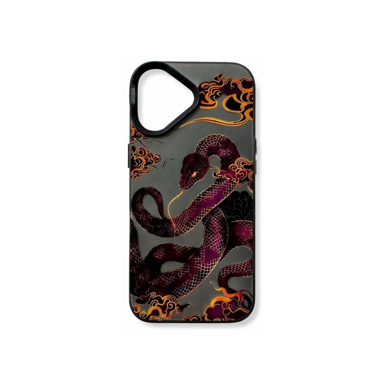 کاور مدل سوکول طرح مار کد Snake89 مناسب برای گوشی موبایل اپل iPhone 17