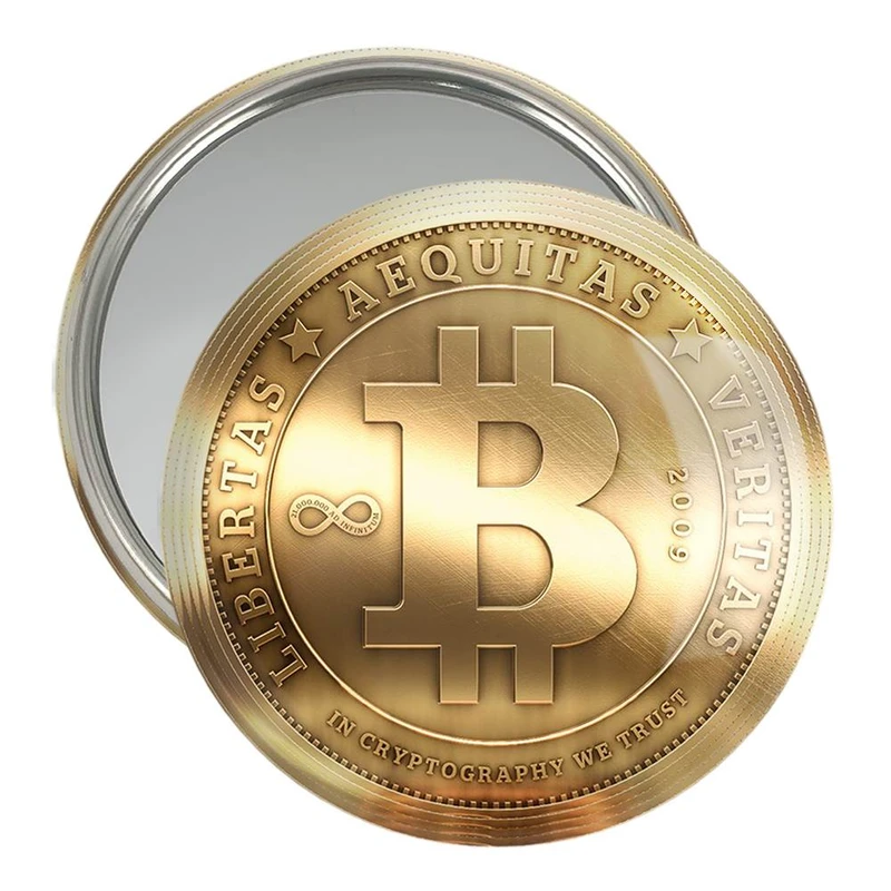 آینه جیبی خندالو مدل ارز دیجیتال بیت کوین  کد 10881