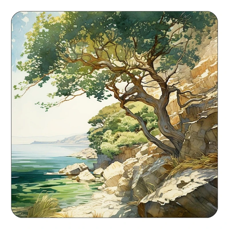 مگنت کاکتی طرح نقاشی رنگ روغن مدل mp72518