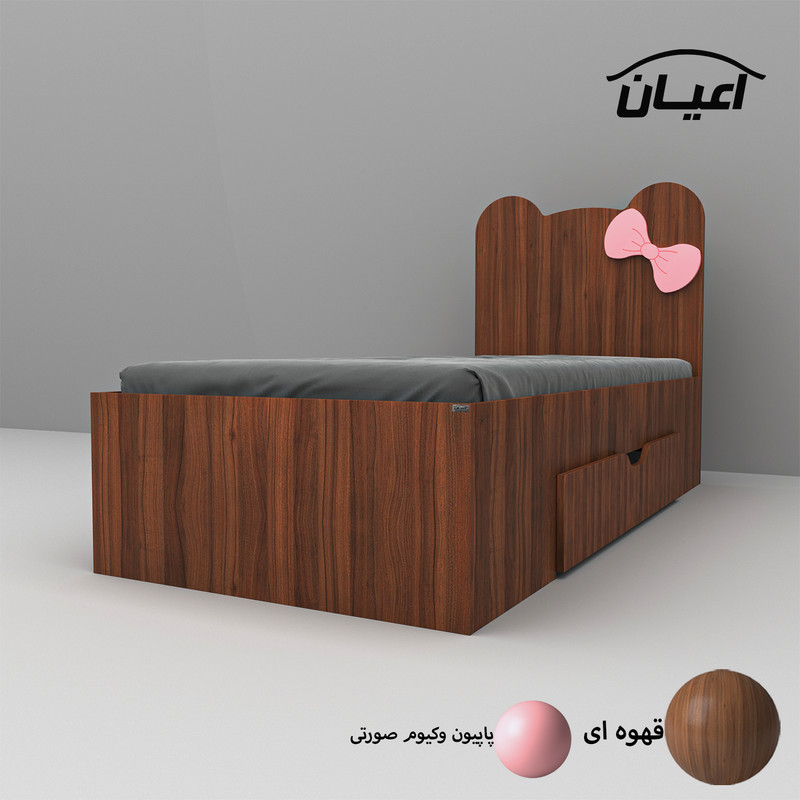 تخت خواب اعیان مدل FH608 سایز 80x180 سانتی متر