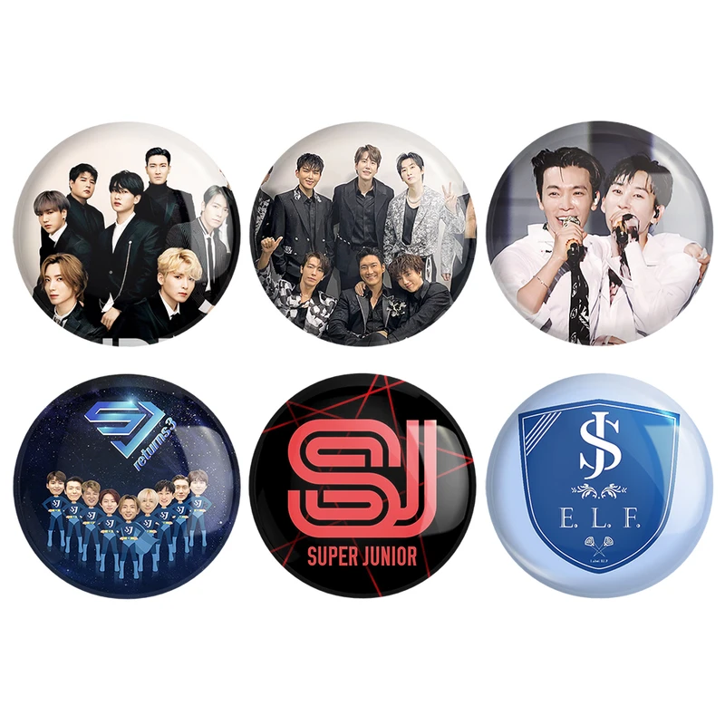 مگنت خندالو طرح گروه سوپر جونیور Super Junior کد 1292B مجموعه 6 عددی