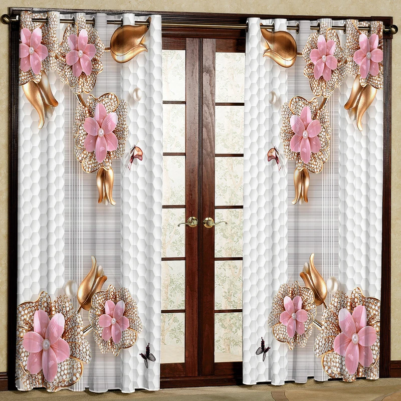 پرده مدل مخمل پانچی کد 1322T2 سایز 200x140 سانتی متر