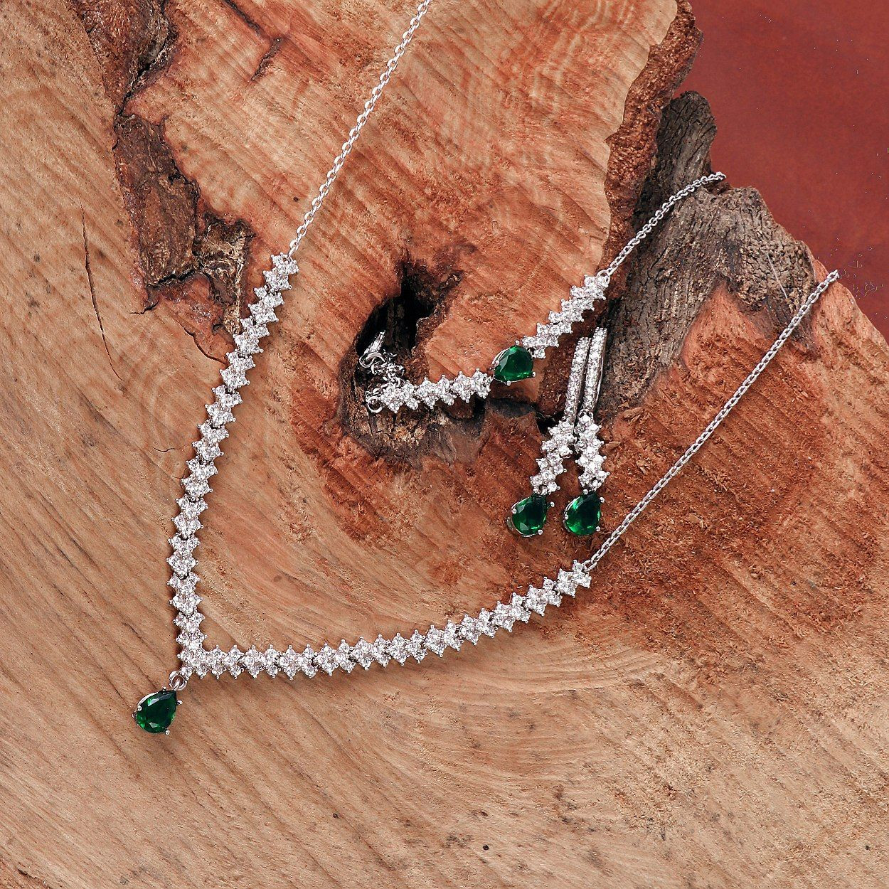 نیم ست نقره زنانه جی تی ای مدل نایس نیم ست نقره زنانه جی تی ای مدل نایس