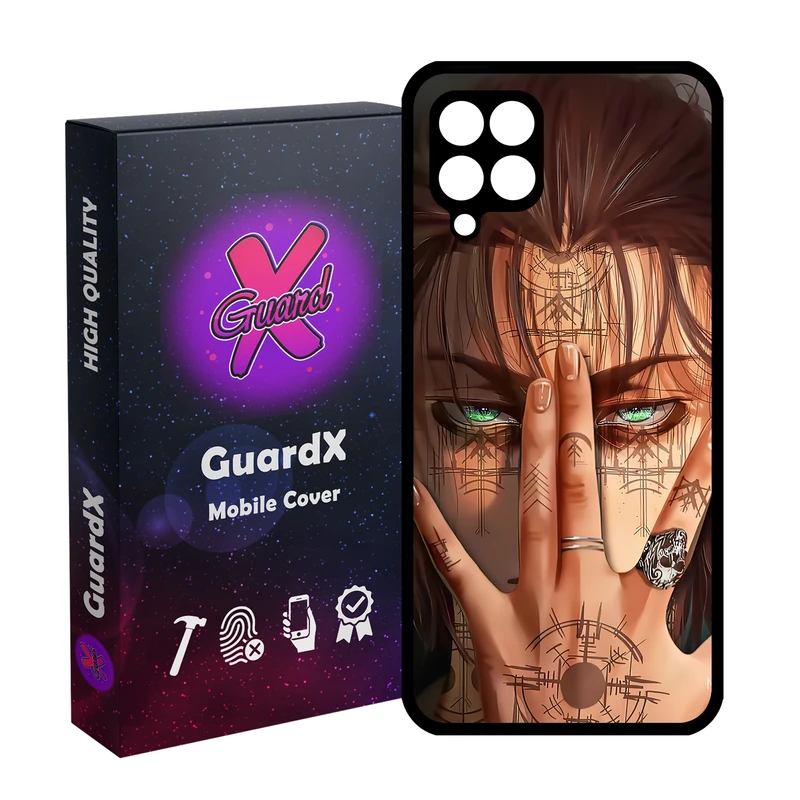 کاور گارد ایکس طرح Eren Anime مدل Glass10449 مناسب برای گوشی موبایل سامسونگ Galaxy A12/M12/F12