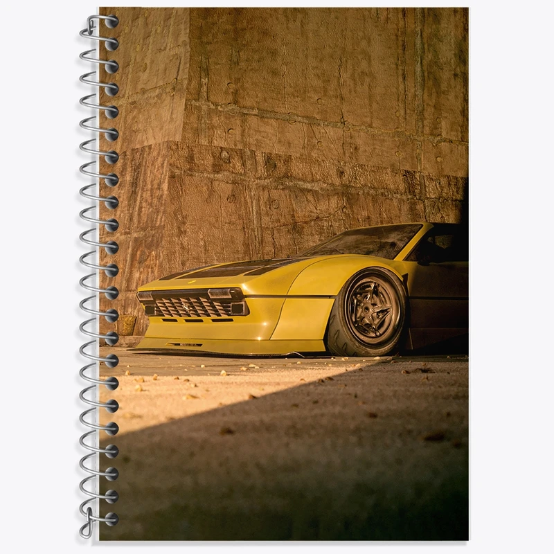 دفتر زبان 50 برگ خندالو مدل سه خط طرح ماشین اسپرت کد F1013