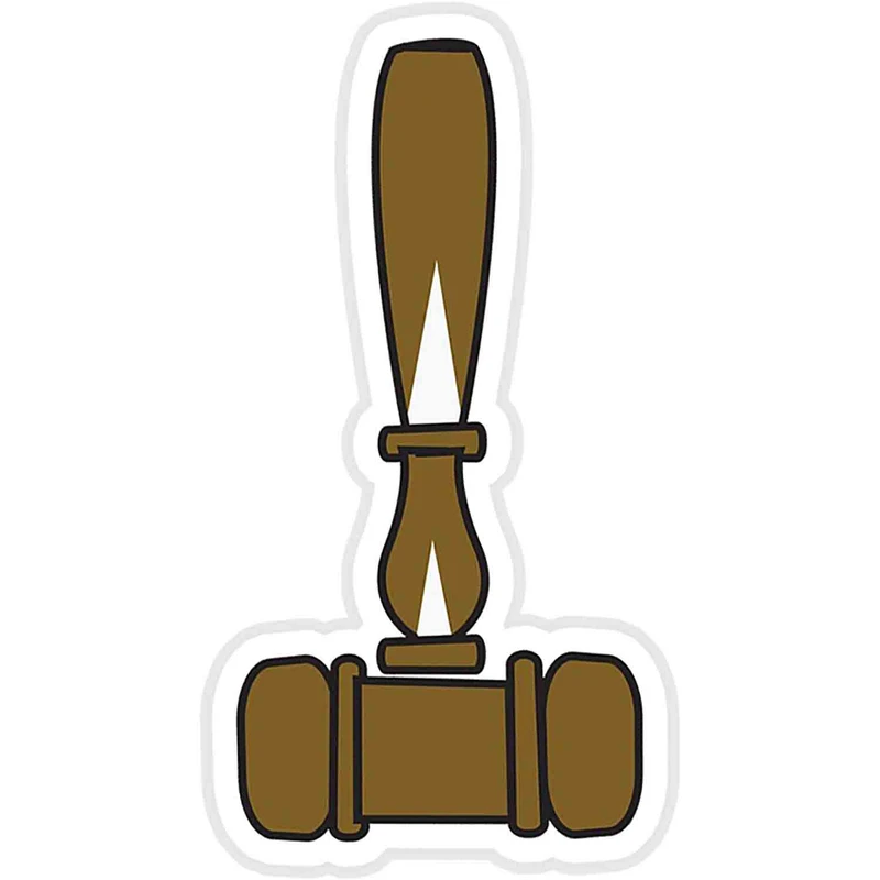 استیکر لپ تاپ طرح Gavel کد ST720