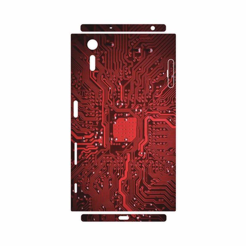 برچسب پوششی ماهوت مدل Red Printed Circuit Board-FullSkin مناسب برای گوشی موبایل سونی Xperia XZ