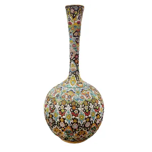 گلدان میناکاری مدل اسلیمی