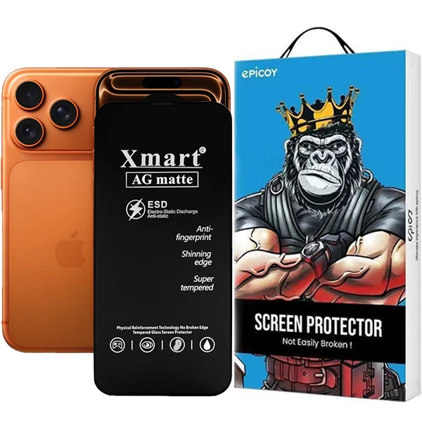 محافظ صفحه نمایش مات اپیکوی مدل Xmart Ag Matte مناسب برای گوشی موبایل اپل iphone 17 Pro / 17 / 16 Pro 