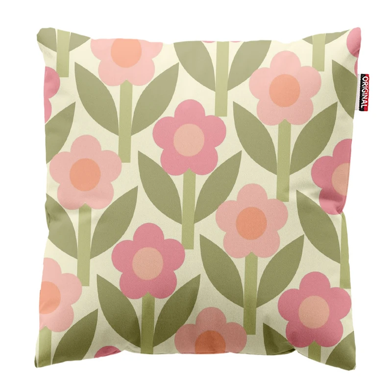  کوسن پاد آفرین طرح گل کد 3194 سایز 30*30 سانتی متر