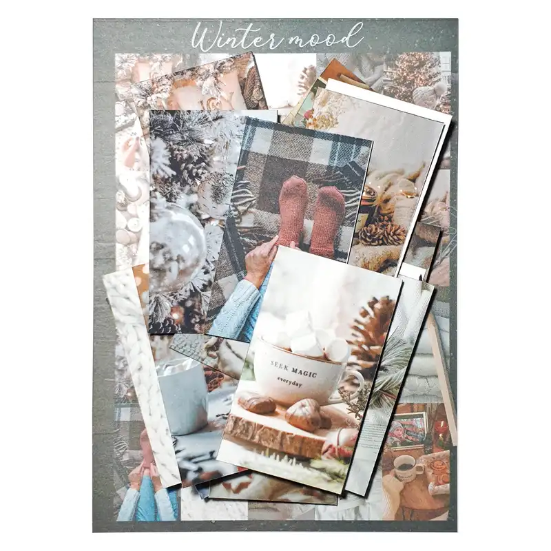 کاغذ چاپی مدل Winter Mood طرح بولت ژورنال کد 32 مجموعه 20 عددی