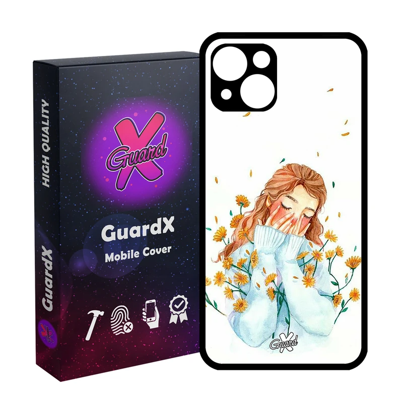 کاور گارد ایکس طرح Girl مدل Glass10315 مناسب برای گوشی موبایل اپل iPhone 13
