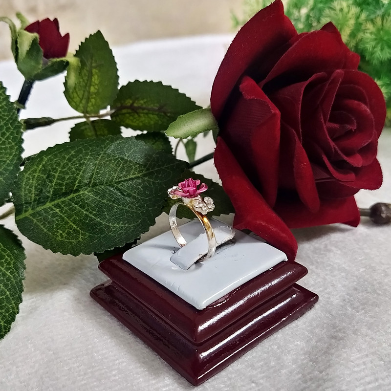 انگشتر دخترانه سلین کالا طرح گل رز مدل ce-ando13 انگشتر دخترانه سلین کالا طرح گل رز مدل ce-ando13