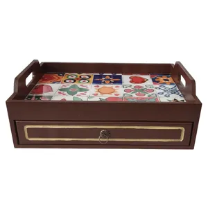 سینی رزینی مدل کاشی کد kh110