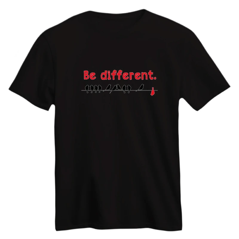 تی شرت آستین کوتاه زنانه مدل متفاوت باش