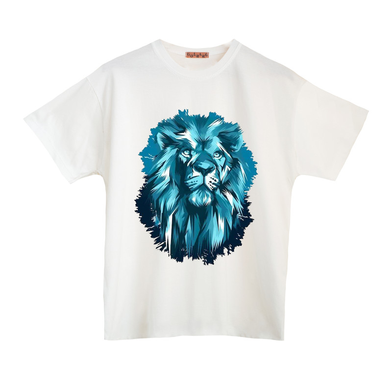 تی شرت آستین کوتاه مردانه مدل شیر