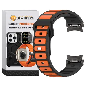 Ultimate Shield Flat BTN BK strap suitable for Samsung Galaxy Watch 7 44mm