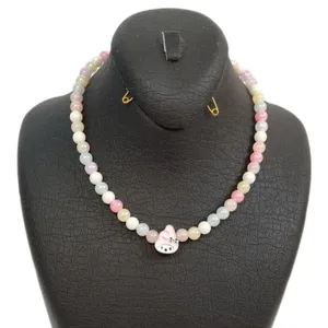 گردنبند دخترانه مدل ملودی طرح مروارید 